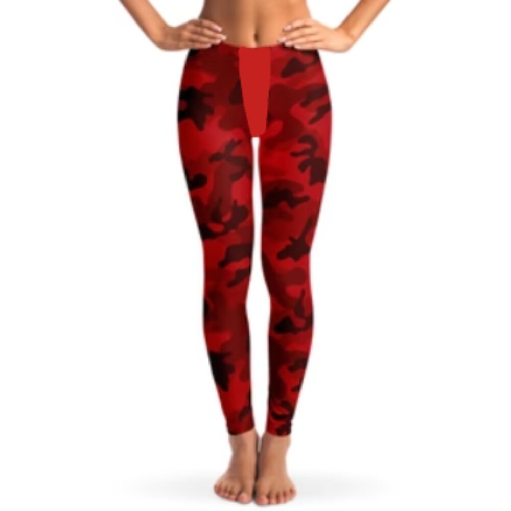 New RBX Kids' Red Camo Leggings Fitness Workout Pants